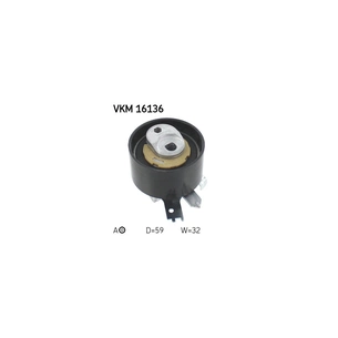 Ролик натягувача ременя SKF VKM 16136 зображення 1