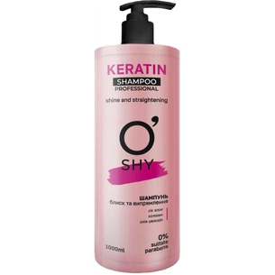 Шампунь O'Shy Keratin Блиск та випрямлення 1000 мл (4820195508299) зображення 1