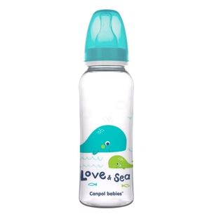 Пляшечка для годування Canpol babies PP LOVE&SEA 250 мл бірюзовий (59/400_tur) зображення 1