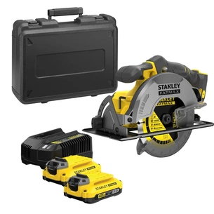 Дискова пила Stanley FatMax,18В(V20)Li-Ion,2x4Ah, 5000 об/хв, кейс, 10,71 кг (SFMCS550M2K) изображение 1