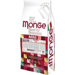 Сухий корм для собак Monge Dog Mini Adult лосось, рис 15 кг (8009470006071) зображення 1