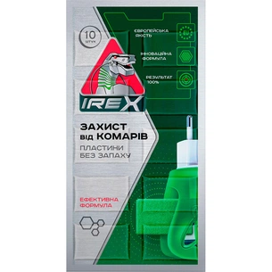 Пластини для фумігатора iRex Від комарів 10 шт. (4820184441347) зображення 1