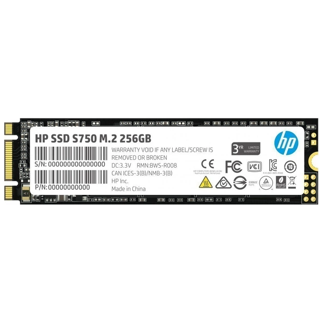 Накопичувач SSD M.2 2280 256GB S750 HP (16L55AA) - зображення 1