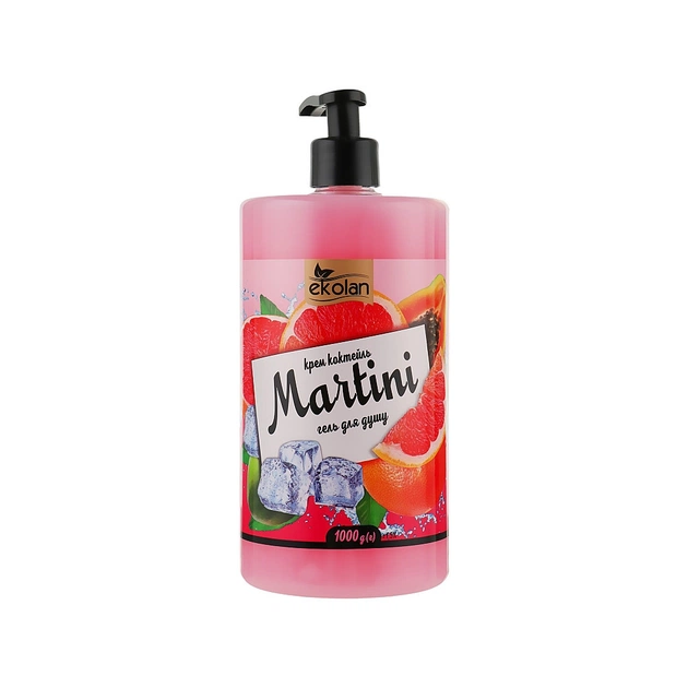 Гель для душа Ekolan Martini Крем-коктейль 1000 г (4820217131702) - изображение 1