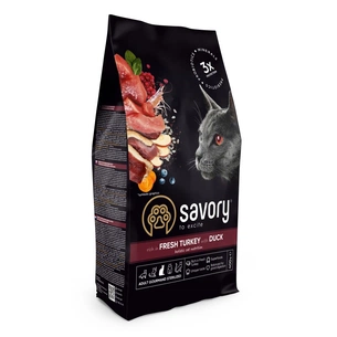 Сухий корм для кішок Savory Adult Cat Steril Fresh Turkey and Duck 400 г (4820232631584) зображення 1