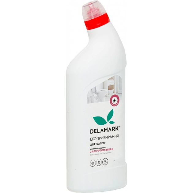 Средство для чистки унитаза DeLaMark с ароматом вишни 1 л (4820152330758) - изображение 1