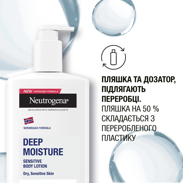 Лосьйон для тіла Neutrogena Глибоке зволоження для чутливої шкіри 400 мл (3574660527452) - picture 10