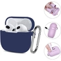 Чохол для навушників BeCover Silicon для Apple AirPods (3nd Gen) Deep Blue (707178) - зменшене зображення 3