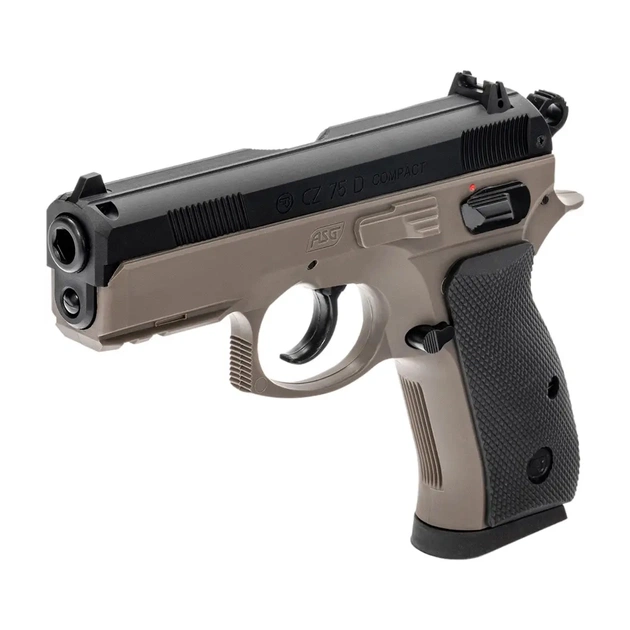Страйкбольний пістолет ASG CZ 75D Compact FDE Spring (18603) - picture 3