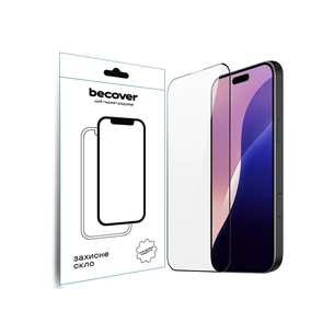 Скло захисне BeCover Apple iPhone 16 Pro Max Black (712125) зображення 1
