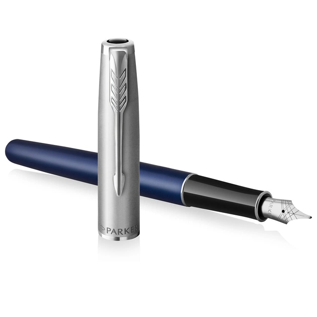 Ручка перьевая Parker SONNET 17 Essentials Metal Blue Lacquer CT FP F (83 711) - изображение 3