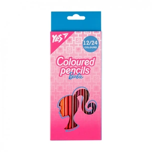 Олівці кольорові Yes Barbie (рожевий) двосторонні 12 шт. 24 кол (290747) зображення 1
