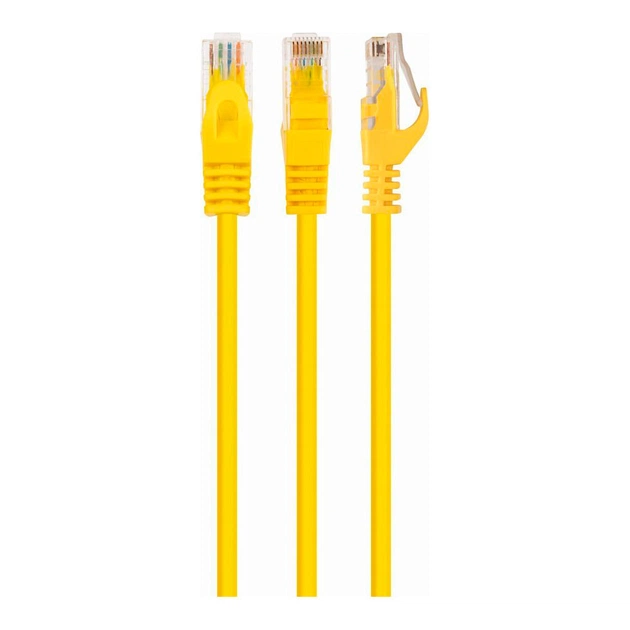 Патч-корд 5м UTP cat 6 CCA yellow Cablexpert (PP6U-5M/Y) - зображення 1