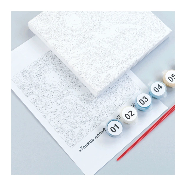 Картина по номерам Rosa Танець дельфіна, 15х15см, з мольбертом (4823098548614) - picture 3