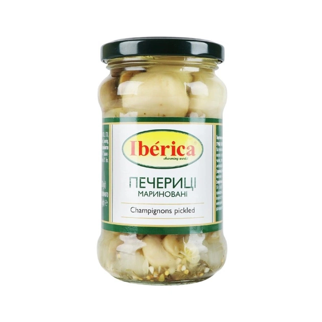 Овочева консервація Iberica Печериці мариновані цілі 314 мл (8436024299427) - picture 1