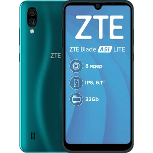 Мобільний телефон ZTE Blade A51 Lite 2/32GB Green (875801) зображення 1