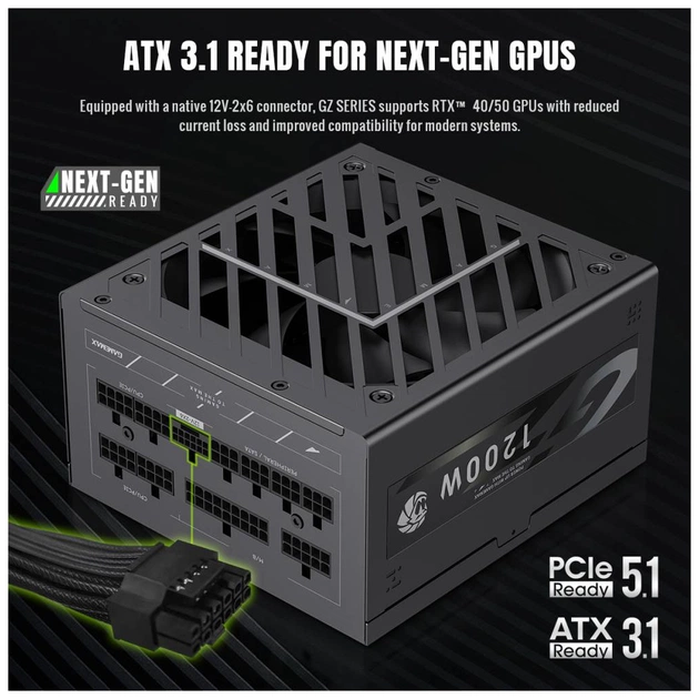 Блок питания Gamemax 1200W (GZ 1200G BK) - изображение 7