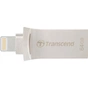 USB флеш накопичувач Transcend 64GB JetDrive Go 500 Silver USB 3.1/Lightning (TS64GJDG500S) - зменшене зображення 1