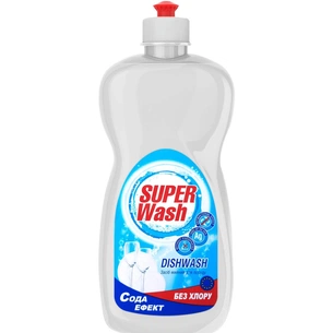 Засіб для ручного миття посуду Super Wash Сода 500 мл (4820096035245) зображення 1