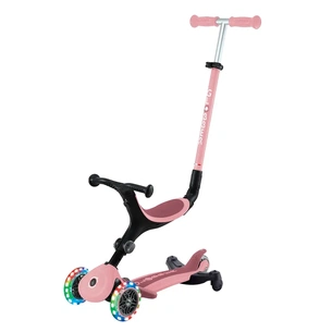 Самокат Globber серії Go Up Active 360 пастельно-рожевий Колеса з підсвічуванням (749-310) зображення 1