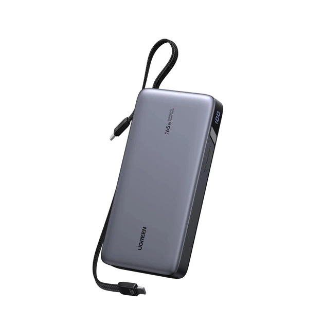 Батарея універсальна Ugreen 25000mAh 165W DualCable (PB552 55995B) - зображення 1