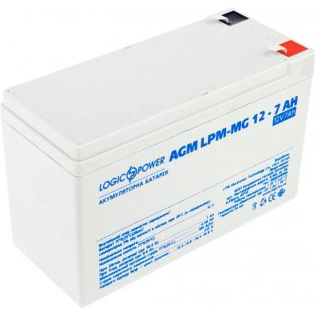Батарея к ИБП LogicPower LPM MG 12В 7Ач (6552) - изображение 1