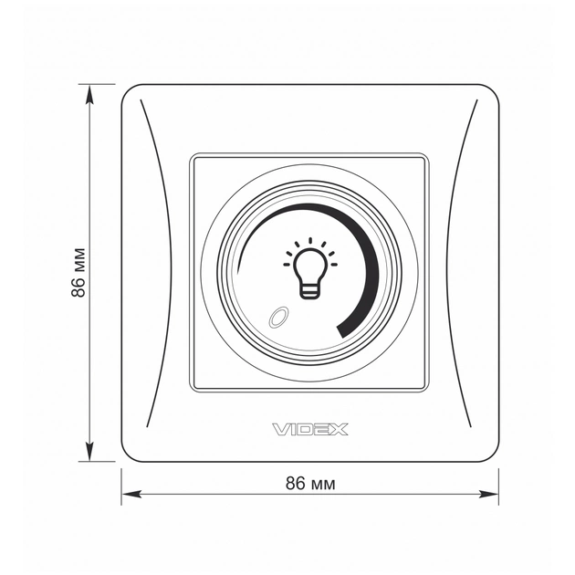 Світлорегулятор Videx BINERA LED 200Вт кремовий (VF-BNDML200-CR) - зображення 5