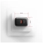 Зарядное устройство AXAGON 1xUSB-C PD67W + 1xUSB QC4+ PPS gray (ACU-PQ67) - уменьшенное изображение 8