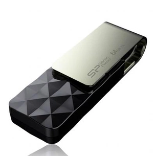USB флеш накопичувач Silicon Power 64Gb BLAZE B30 black USB3.0 (SP064GBUF3B30V1K) зображення 1