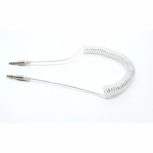 Кабель мультимедійний 3.5mm M to 3.5mm M 1.0m white Dengos (AUDIO-PLS-PRUZH-WHITE) зображення 1