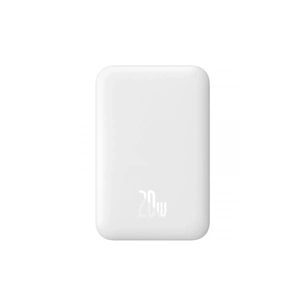 Батарея універсальна Baseus Magnetic Wireless Mini 6000mAh 20W, PD QC/3.0, white (P10059002223-00) зображення 1