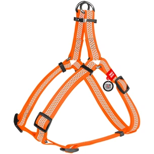 Шлея для собак WAUDOG Waterproof з QR паспортом S Ш 15 мм Д 40-55 см помаранчева (26184) зображення 1
