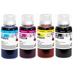 Чорнило ColorWay Canon PG-510/CLI521 (4х100) BK/С/M/Y (CW-CW520/CW521SET01) зображення 1