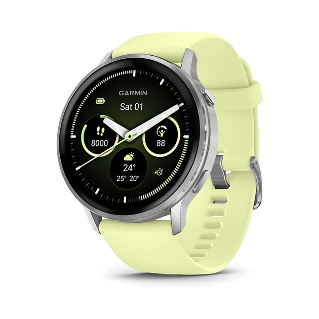 Смарт-часы Garmin Venu 4 (45mm), Gray w/ Silver + Citron, GPS смарт-годинник (010-03014-02) - изображение 1