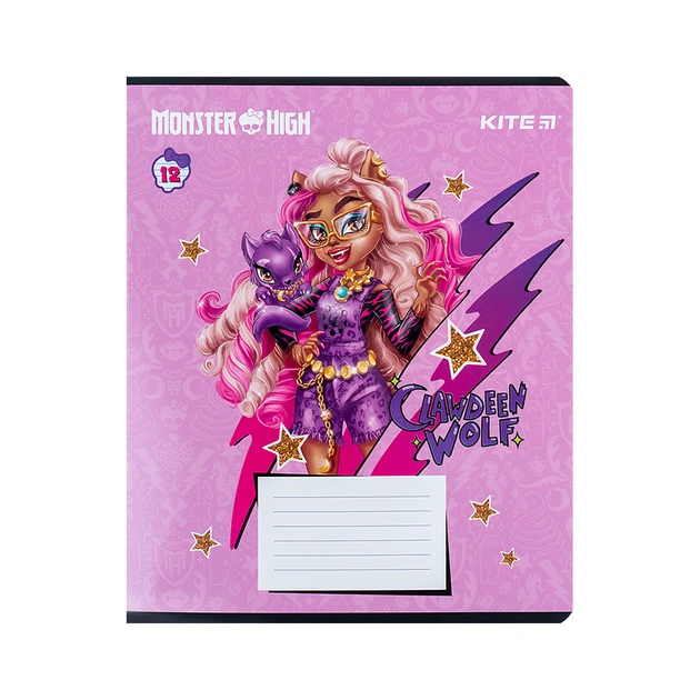 Зошит Kite Monster High 12 аркушів, лінія (MH24-234) - picture 12