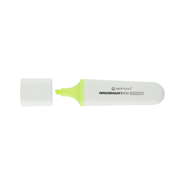 Маркер Centropen текстовий Highlighter Style 1-4,6 мм клин. жовтий (6252/51) - зображення 1