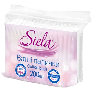 Ватні палички Siela 200 шт. (4820159840472) зображення 1