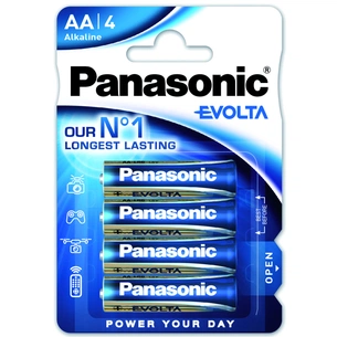 Батарейка Panasonic AA LR06 Evolta * 4 (LR6EGE/4BP) зображення 1