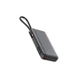 Батарея універсальна Acefast 20000mAh 130W PD, QC/3.0 USB-A+USB-C In/Out,build-in cable M22 Gray (6974316283904) - зменшене зображення 2