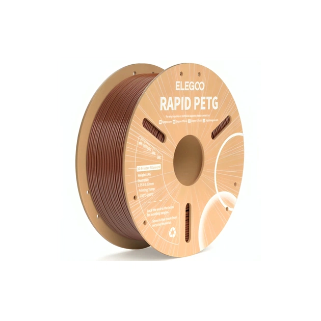 Пластик для 3D-принтера ELEGOO Rapid PETG 1кг, 1.75мм, brown (50.203.0225) - изображение 1