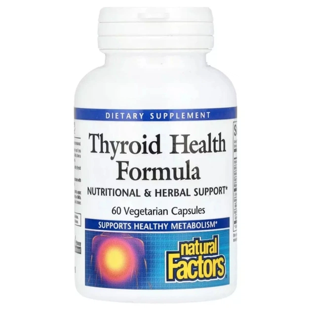 Вітамінно-мінеральний комплекс Natural Factors Здоров'я щитовидної залози, Thyroid Health Formula, 60 вегетаріан (NFS-03510) - зображення 1