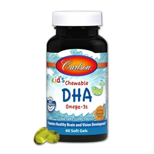 Жирні кислоти Carlson Риб'ячий жир (DHA) для Дітей, Смак Апельсина, Kid's Chewable (CL1570) зображення 1