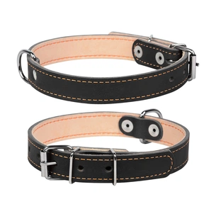 Нашийник для тварин Collar подвійний Ш 20 мм Д 32-40 см чорний (01411) зображення 1