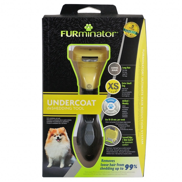 Фурминатор для животных FURminator для собак с длинной шерстью размер ХS (4048422144243) - изображение 1