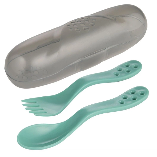 Набір дитячого посуду Canpol babies столові прибори в футлярі - бірюзовий (74/019_tur) - picture 2