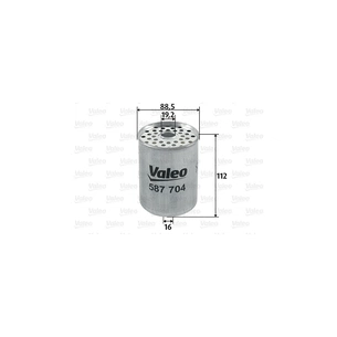 Фільтр паливний Valeo 587704 зображення 1