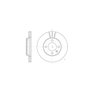 Гальмівний диск REMSA 6084.10 зображення 1