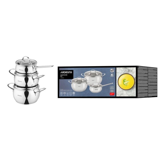 Набір посуду Ardesto Gemini Liguria, 6 предметів, (AR1906LG) - зображення 12