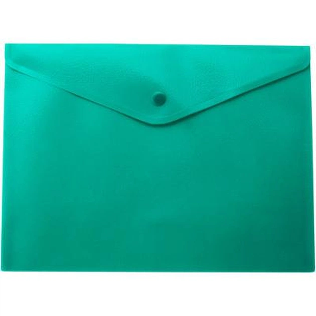 Папка - конверт Buromax А4, with a button, green (BM.3925-04) - зображення 1