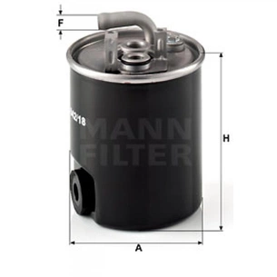 Фільтр паливний Mann WK842/18 зображення 1